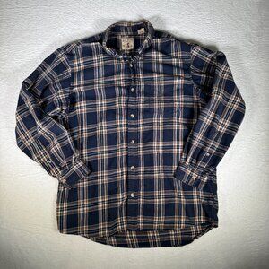 RedHead Shirt, Men's Size L, Blue White Red, Plaid, Button Down, Long Sleeve